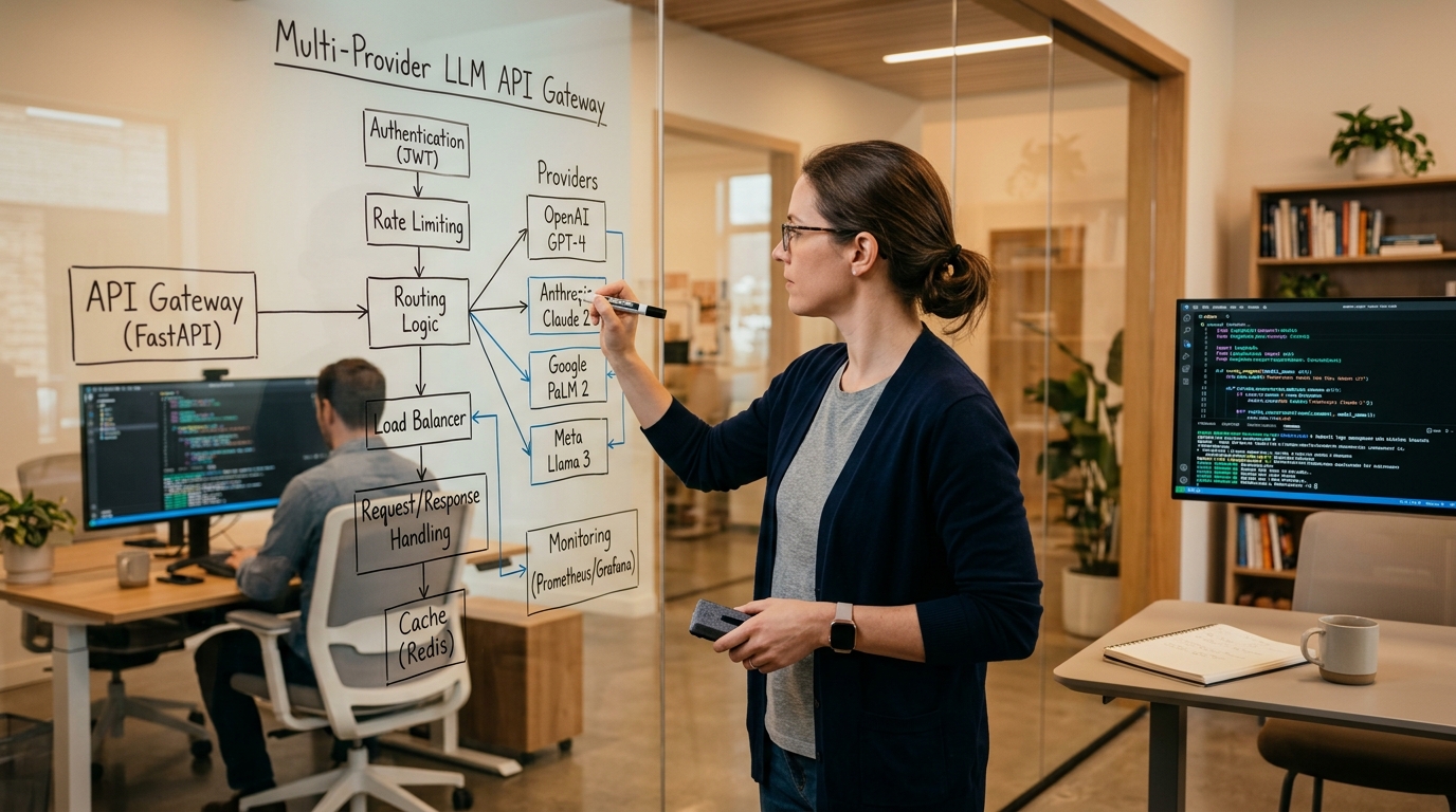 Enterprise server network architecture powering Tokenhot unified API gateway.